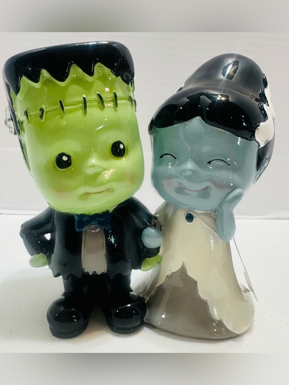 Goblin & Ghoul Halloween Frankenstein and Bride Figurine Couple 7" Tall NWT